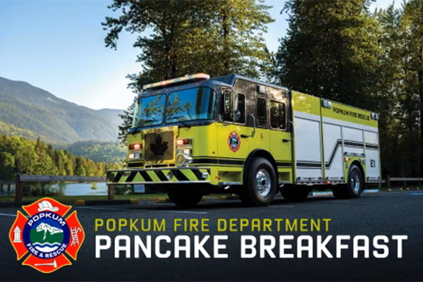 Support the Popkum Fire Department Pancake Fundraiser – Saturday, June 15